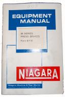 Niagara 1B Press Brake Operators and Parts Manual